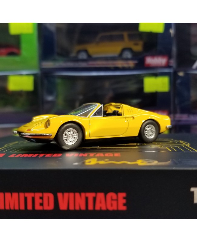 TOMYTEC Tomica Limited Vintage NEO - 法拉利 Ferrari LV Dino 246 GTS (Yellow) (Diecast Model)
