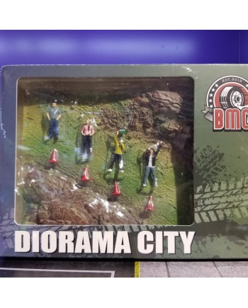 BM Creations 1:64 BMC-Diorama City -001 Country Side Grass Version (64BDOR002) ABS Diorama Model