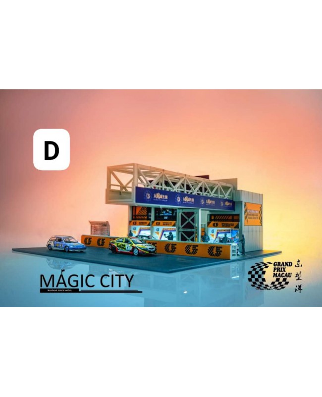 Magic City 1:64 Macau Guia Circuit GP diorama