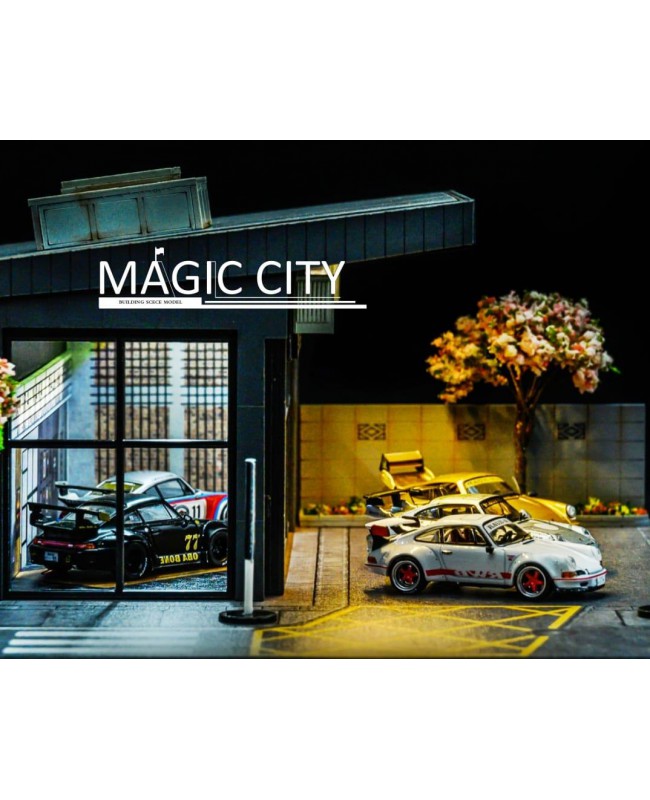 1:64 Magic City RWB 博物館 汽車模型場景