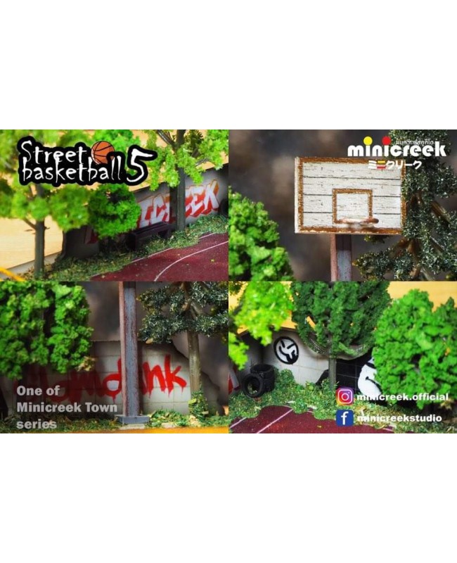 (預訂 Pre-order) 1/64 Minicreek Town #5 Basket Ball 籃球場 (Diorama)