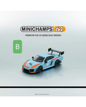 (預訂 Pre-order) MINICHAMPS 1/64 Porsche (Diecast Model) PORSCHE 935/19 (2020) - GULF DESIGN 海灣塗裝