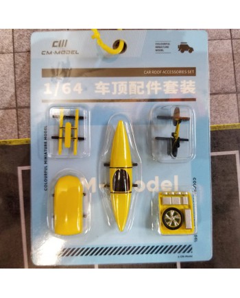 (預訂 Pre-order) CM model 1:64 合金車配件包 - 黃