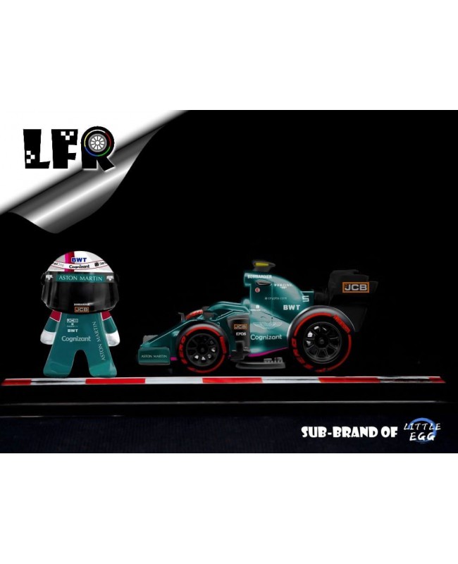 (預訂 Pre-order) LFR (Little Formula Racing) Q車蛋車 方程式賽車2021賽季系列 (Resin Model) - 210507) 綠色5號Vettel阿塞拜疆 Azerbaijan-AMR21亞軍