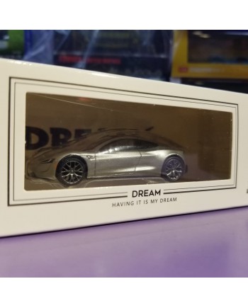 Dream 1:64 Tesla Roadster 概念車 (Diecast Model) - Silver