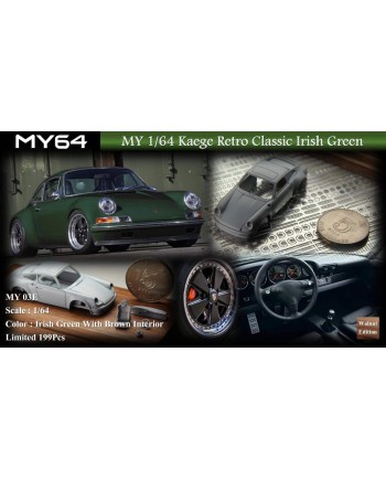 (預訂 Pre-order) MY64 1:64 Kaege Retro Classic (Resin Model) 03E-Irish Green愛爾蘭綠，限量199Pcs