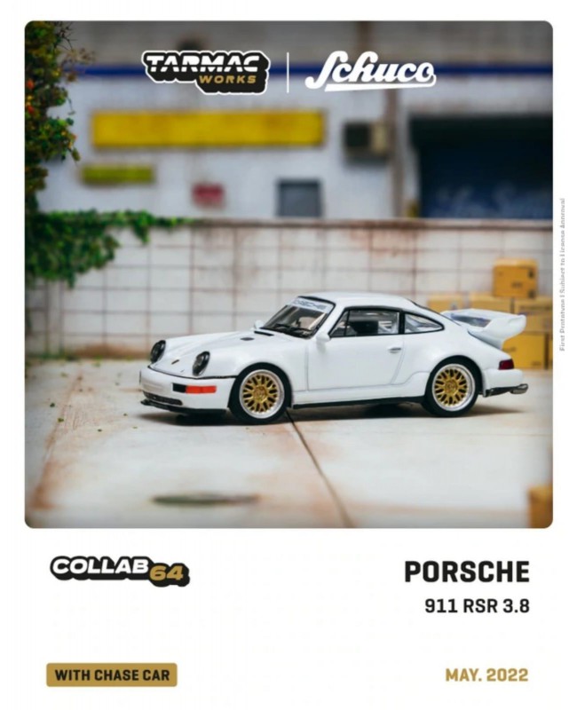 (預訂 Pre-order) Tarmac Works Porsche 911 RSR 3.8 White
