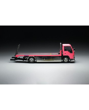 (預訂 Pre-order) Peako X YES 1:64 Isuzu Flatbed Tow Truck Pink (Diecast Model)