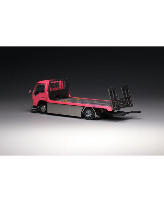 (預訂 Pre-order) Peako X YES 1:64 Isuzu Flatbed Tow Truck Pink (Diecast Model)