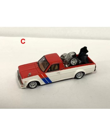 (預訂 Pre-order) Stance Hunters 1:64 Datsun Sunny Truck B120 (Resin Model) - Red/White