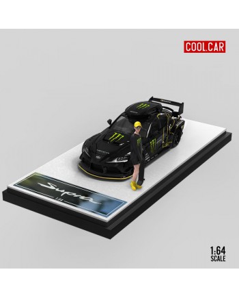 (預訂 Pre-order) CooLCar 1:64 Toyota Supra Monster / Coca Cola (Diecast Model) Monster 人偶版 (行李包+女人偶)