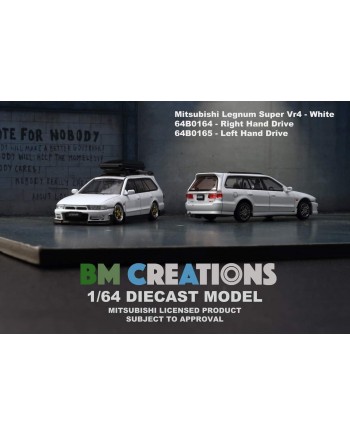 (預訂 Pre-order) BM Creations (Diecast Model) Mitsubishi Legnum Super Vr4 - White 64B0164 -Right Hand Drive