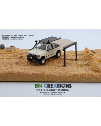 (預訂 Pre-order) BM Creations (Diecast Model) Mitsubishi 1st Gen Pajero 1983 64B0241 - Ivory (Right Hand Drive)