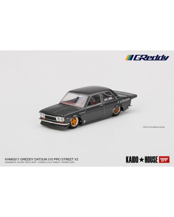 (預訂 Pre-order) Mini GT x Kaido House Datsun 510 Pro Street GREDDY (Diecast Model) Black