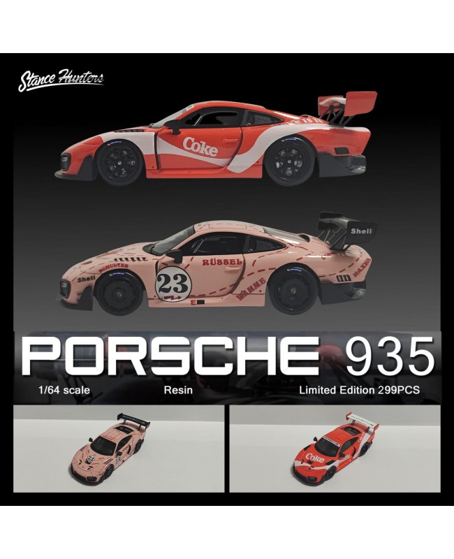 (預訂 Pre-order) Stance Hunters 1/64 Porsche 935 (Resin Model) Pink Pig