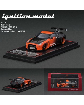 (預訂 Pre-order) IG 1/64 PANDEM R35 GT-R Orange / Black (Diecast Model) IG2767 