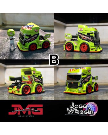 (預訂 Pre-order) JMG X JAZZ WHEELS - 1/64 Truck Set ( Car + Figure ) 