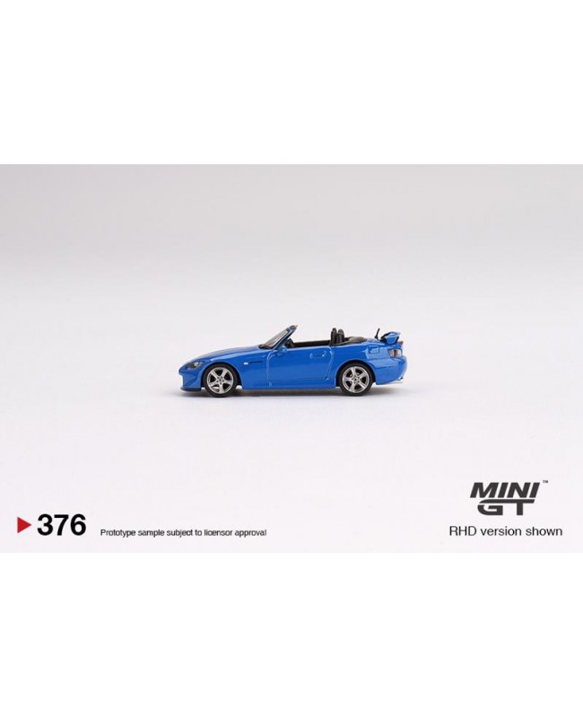 (預訂 Pre-order) Mini GT 1/64 Honda S2000 (AP2) Type S Apex Blue (MGT00376-R) (Diecast Model)