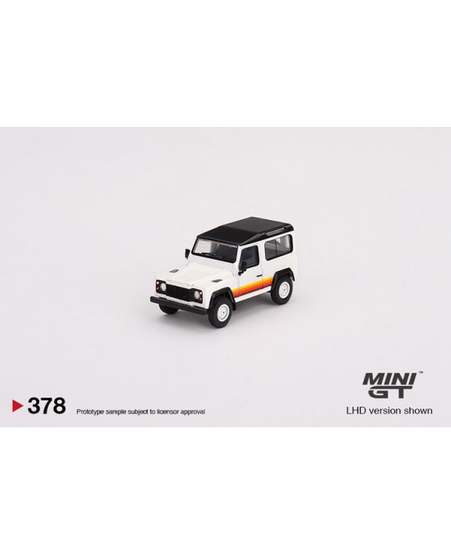 (預訂 Pre-order) Mini GT 1/64 Land Rover Defender 90 Wagon White (MGT00378) (Diecast Model)