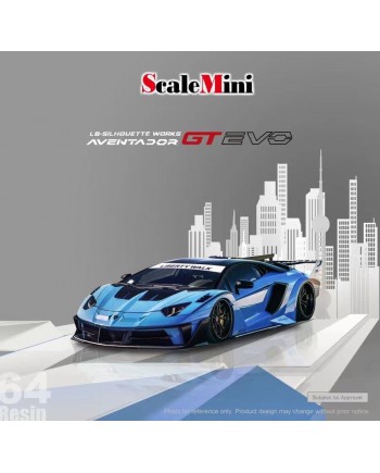(預訂 Pre-order) Scalemini 1/64 LB-Silhouette Works Aventador GT EVO (Resin Model) Blue