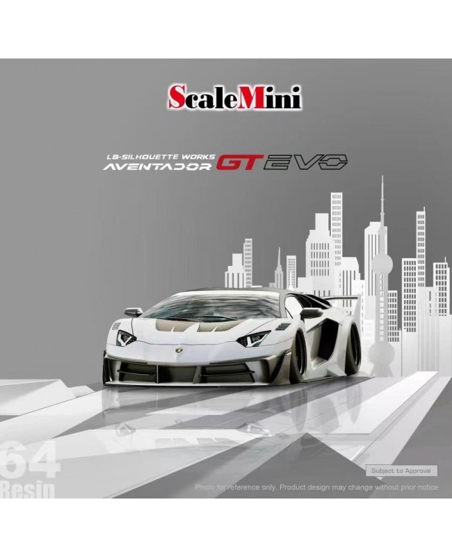 (預訂 Pre-order) Scalemini 1/64 LB-Silhouette Works Aventador GT EVO (Resin Model) White