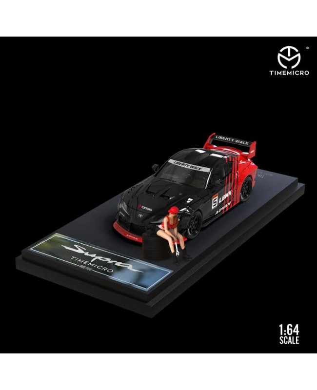 (預訂 Pre-order) TimeMicro 1:64 Toyota Supra ADVAN 紅黑色塗裝限量特別版 (Diecast Model)