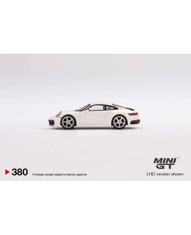 (預訂 Pre-order) Mini GT 1/64 Porsche 911 (992) Carrera S White (MGT00380) (Diecast Model)
