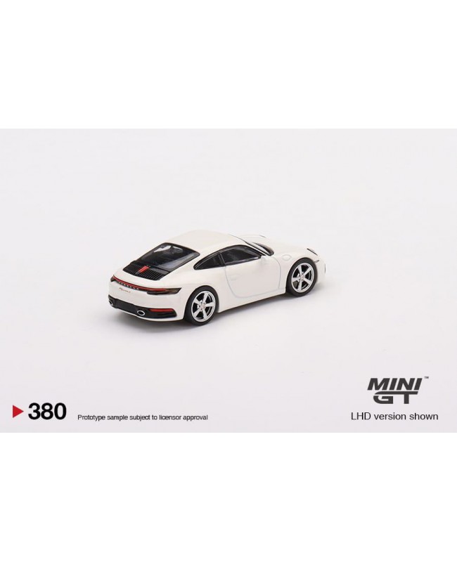 (預訂 Pre-order) Mini GT 1/64 Porsche 911 (992) Carrera S White (MGT00380) (Diecast Model)