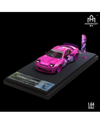 (預訂 Pre-order) ModernArt 1:64 Mazda RX-7 電競少女 (Diecast Model) Pink