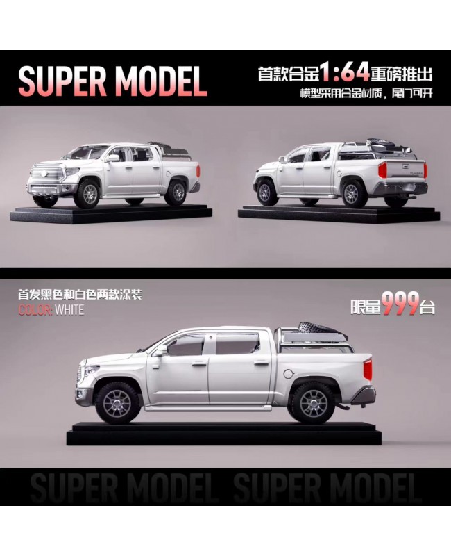 (預訂 Pre-order) SUPER MODEL Toyota Tundra 大型 Pickup (Diecast Model) White