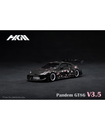 (預訂 Pre-order) HKM 1:64 Pandem 86 / GT86 Rocket Bunny 新版V3.5寬體改裝 (Diecast car model) Black