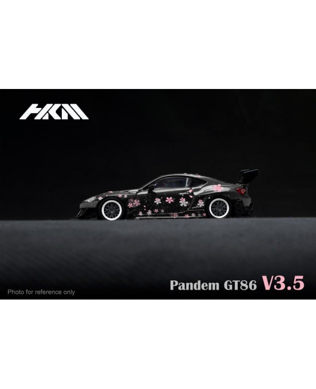 (預訂 Pre-order) HKM 1:64 Pandem 86 / GT86 Rocket Bunny 新版V3.5寬體改裝 (Diecast car model) Black