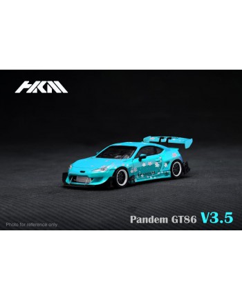 (預訂 Pre-order) HKM 1:64 Pandem 86 / GT86 Rocket Bunny 新版V3.5寬體改裝 (Diecast car model) Blue
