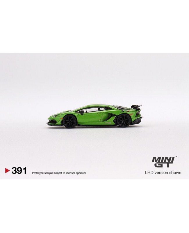(預訂 Pre-order) Mini GT 1/64 MGT00391-R - Lamborghini Aventador SVJ Verde Mantis RHD (Diecast car model)