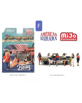 (預訂 Pre-order) American Diorama Mijo Exclusives 1:64 Figure Set - Pin-up Girls (Excluding car models) (AD-76494MJ)