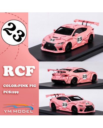 (預訂 Pre-order) YM Model 1:64 Lexus RCF Rocket Bunny. Pink pig exclusive (Resin car model)
