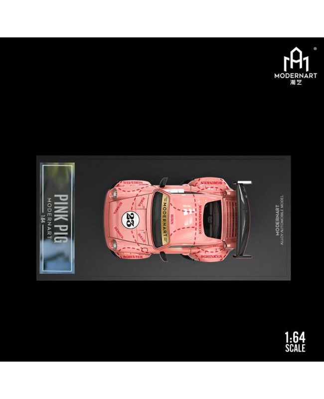 (預訂 Pre-order) ModernArt 潮藝 1:64 Q版系列 RWB Pink (Diecast car model)