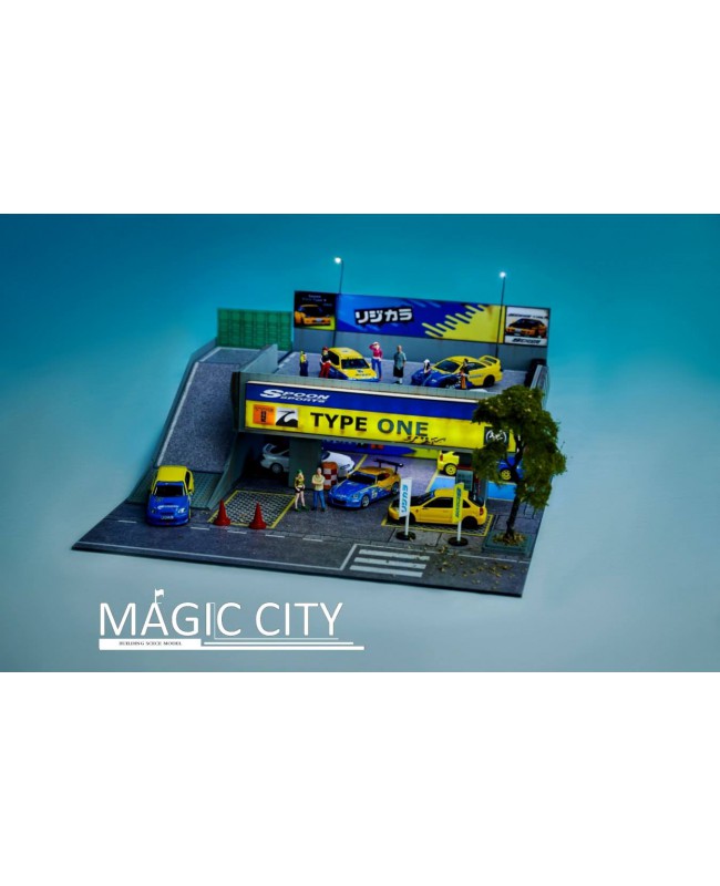 (預訂 Pre-order) Magic City 1/64 Spoon雙層停車場