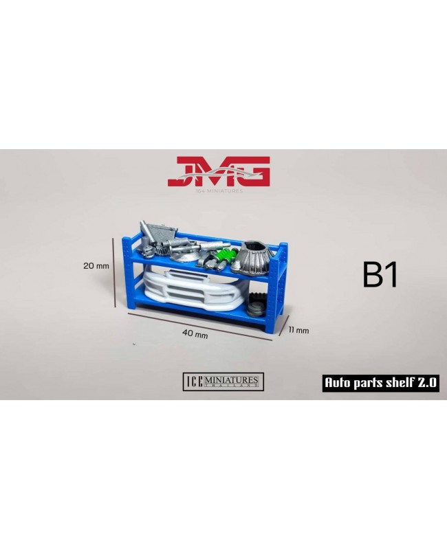 (預訂 Pre-order) JMG X ICE Miniatures - Auto Parts Shelf 2.0
