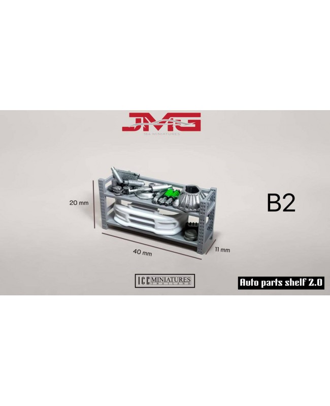 (預訂 Pre-order) JMG X ICE Miniatures - Auto Parts Shelf 2.0