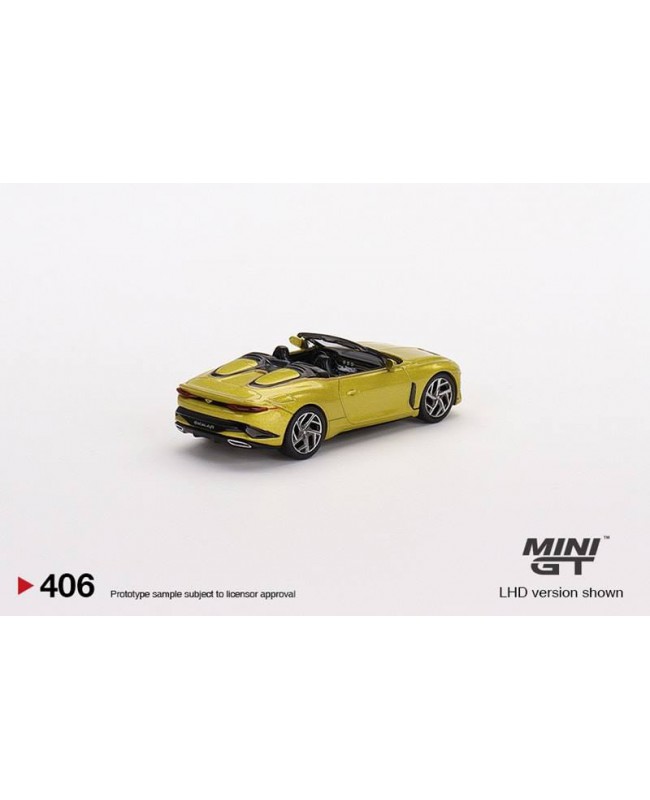 (預訂 Pre-order) Mini GT 1:64 Bentley Mulliner Bacalar Yellow Flame #406 (Diecast car model)