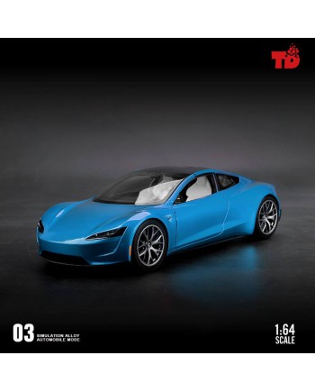 (預訂 Pre-order) TimeDream 1:64 Tesla Roadster (Diecast car model) Blue