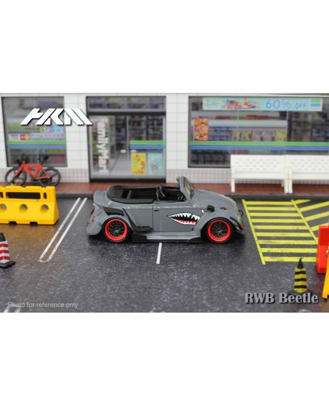 (預訂 Pre-order) HKM 1:64 RWB Beetle (Diecast car model) Cement Grey