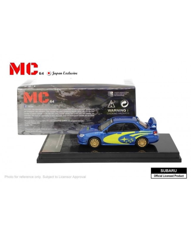 (預訂 Pre-order) MC64 Masterpiece Collectibles 1:64 Subaru Impreza WRX STI 2006 (Hawkeye) 日本定製 Blue Rally (Diecast car model) Normal
