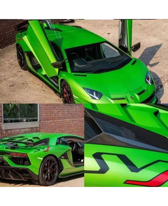 (預訂 Pre-order) ART 1:64 Lamborghini Aventador SVJ LP770-4 硬頂版 (Resin car model) Green