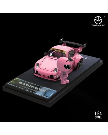 (預訂 Pre-order) TimeMicro 1:64 Q版 Porsche RWB (Diecast car model) with figure set Pink