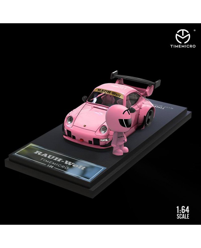 (預訂 Pre-order) TimeMicro 1:64 Q版 Porsche RWB (Diecast car model) with figure set Pink