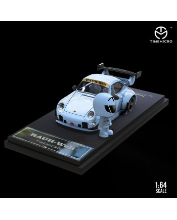 (預訂 Pre-order) TimeMicro 1:64 Q版 Porsche RWB (Diecast car model) with figure set Blue