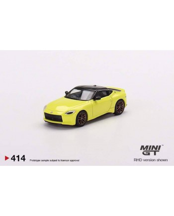 (預訂 Pre-order) Mini GT 1/64 #414 Nissan Fairlady Z Proto Spec 2023 Ikazuchi Yellow (Diecast car model)