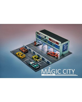 (預訂 Pre-order) Magic City 1/64 場景 日本筑波賽道P房